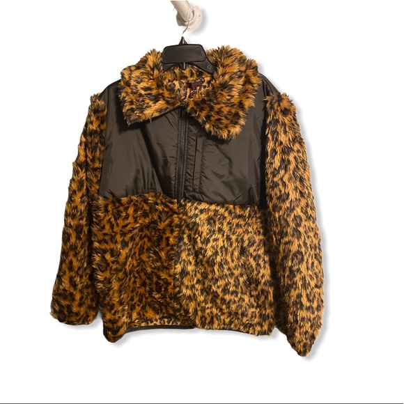CLOT Leopard Print Puffer Bubble Coat - Picture 4 of 8
